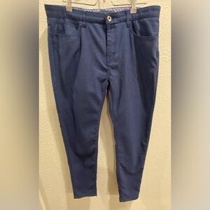 Zara Zara Man Blue Slim Fit Pants Men’s 34 Casual Stretch Trousers